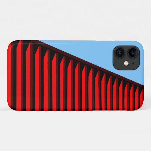 Coques Case-Mate iPhone Motifs cool rouge et bleu (Dos (Horizontal))