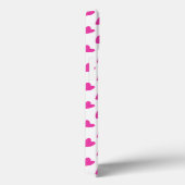 Coques Case-Mate iPhone Motifs de coeurs rouges blancs mignons (Verso / Droite)