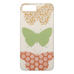 Coque iPhone 8 Plus/7 Plus Motifs de papillon décoratifs sur l'arrière - plan