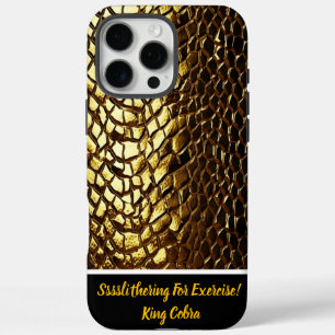 Coques iPhone 16 Pro Max Motifs de peau de serpent chatoyants