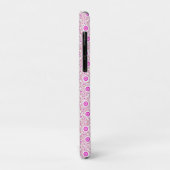 Coques Case-Mate iPhone Motifs de points roses abstraits mignons (Dos/Gauche)