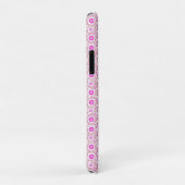 Coques Case-Mate iPhone Motifs de points roses abstraits mignons (Dos/Droite)