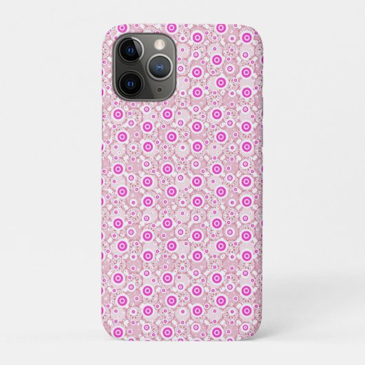 Coques Case-Mate iPhone Motifs de points roses abstraits mignons (Dos)