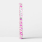 Coques Case-Mate iPhone Motifs de points roses abstraits mignons (Verso / Gauche)