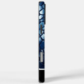 Coques Case-Mate iPhone Motifs de serpent bleu brillant (Verso / Droite)