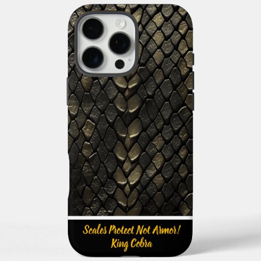 Coques Case-Mate iPhone Motifs de serpent noir et or (Verso)