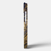 Coques Case-Mate iPhone Motifs d'or abstraits de l'eau (Verso / Gauche)