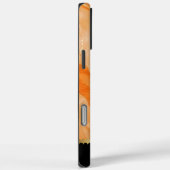 Coques Case-Mate iPhone Motifs en marbre orange vif (Verso / Droite)
