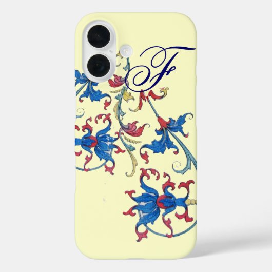 Coques Case-Mate iPhone MOTIFS FLORENTINS ANCIENS MONOGRAM, Crème (Verso)