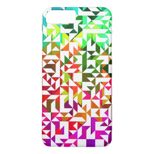 Coques Case-Mate iPhone Motifs géométriques de couleur blanche (Dos)