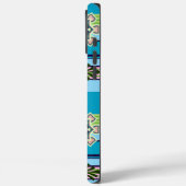 Coques Case-Mate iPhone Motifs géométriques rétro et fleurs imaginaires (Verso / Gauche)