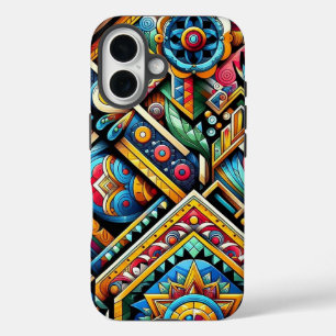 Coques iPhone 16 Motifs géométriques vifs