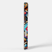 Coques Case-Mate iPhone Motifs géométriques vifs (Verso / Droite)