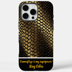 Coques iPhone 16 Pro Max Motifs naturels de peaux de serpent dans la lumièr