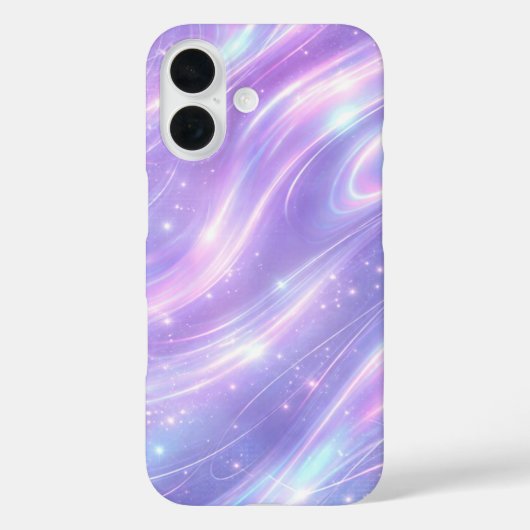 Coques Case-Mate iPhone Motifs néon violet électrique d'art IA (Verso)