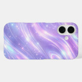 Coques Case-Mate iPhone Motifs néon violet électrique d'art IA (Verso (horizontal))