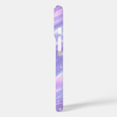 Coques Case-Mate iPhone Motifs néon violet électrique d'art IA (Verso / Gauche)