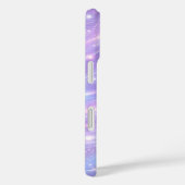 Coques Case-Mate iPhone Motifs néon violet électrique d'art IA (Verso / Droite)