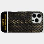 Coques Case-Mate iPhone Motifs SnakePatts Noir Et Or (Verso (horizontal))