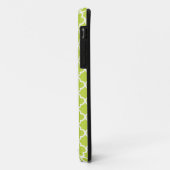 Coques Case-Mate iPhone Motifs vert clair et blancs de Quatrefoil (Dos/Gauche)