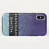 Coques Case-Mate iPhone Motifs violets / vintage (Dos (Horizontal))