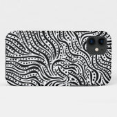 Coques Case-Mate iPhone Motion sur l'eau - noir et blanc (Dos (Horizontal))
