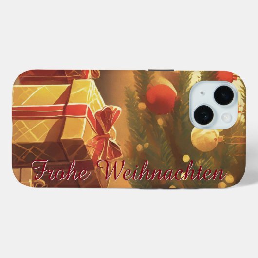 Coques Case-Mate iPhone Motiv, mit Geschenken unterm Weihnachtsbaum 37016 (Verso (horizontal))