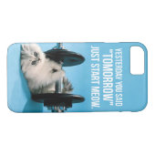 Coques Case-Mate iPhone Motivation amusante de l'entraînement - Chat - Com (Dos (Horizontal))