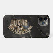 Coques Case-Mate iPhone Motivation BTC | Crâne | Marbre doré (Dos (Horizontal))