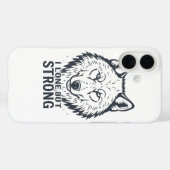 Coques Case-Mate iPhone Motivational "Lone But Strong" Lone Wolf (Verso (horizontal))