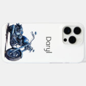 Coques Case-Mate iPhone Moto bleu (Verso (horizontal))