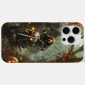 Coques Case-Mate iPhone Moto Halloween effrayante avec Beagle (Verso (horizontal))