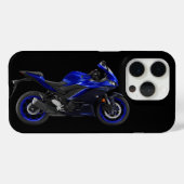 Coques Case-Mate iPhone Moto-moto Blue YZF-R3 (Verso (horizontal))