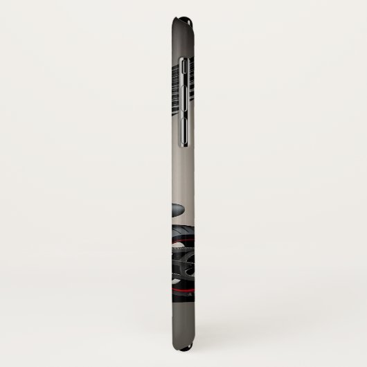 Coques Case-Mate iPhone Moto personnalisé avec crâne et graphique d'aile (Dos/Gauche)