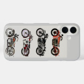 Coques Case-Mate iPhone MOTOCYCLES VINTAGES CLASSIQUES Gris (Verso (horizontal))