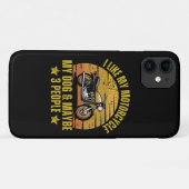 Coques Case-Mate iPhone Motocyclette de chien (Dos (Horizontal))