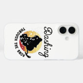 Coques Case-Mate iPhone Motoneige - Dévaler la neige (Verso (horizontal))