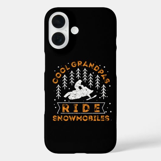 Coques Case-Mate iPhone Motoneige - Grandpas Cool Circuler Motoneiges (Verso)