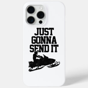 Coque iPhone 15 Pro Max Motoneige Vient De L'Envoyer Drôle Motoneige Gif