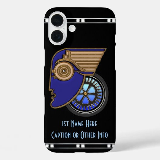 Coques Case-Mate iPhone Motorhead Art déco (Personnalisé) (Verso)