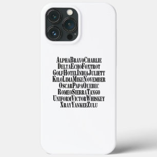 Case-Mate iPhone CASE MOTS ALPHABET PHONÉTIQUE / CODE