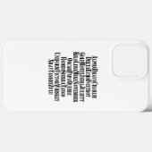 COQUES Case-Mate iPhone MOTS ALPHABET PHONÉTIQUE / CODE (Verso (horizontal))