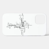 Coques Case-Mate iPhone Mots chrétiens (Verso (horizontal))