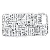 Coques Case-Mate iPhone Mots chrétiens d'affirmation (Dos (Horizontal))