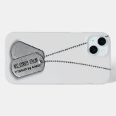 Coques Case-Mate iPhone Mots clés Chien Militaire Hommage (Verso (horizontal))