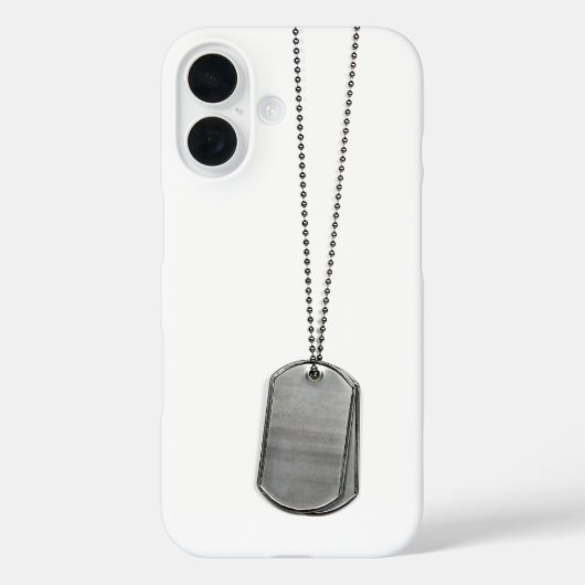 Coques Case-Mate iPhone Mots-clés Chien Militaire Sur Blanc (Verso)