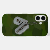 Coques Case-Mate iPhone Mots-clés Chien Militaire Sur Camo (Verso (horizontal))