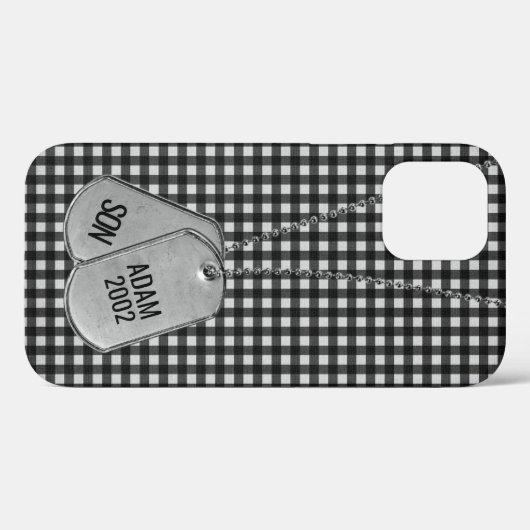 Coques Case-Mate iPhone Mots clés sur En vichy (Verso (horizontal))
