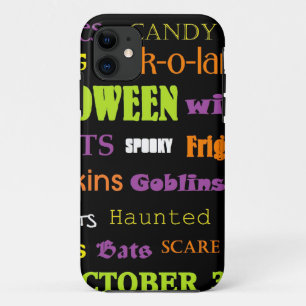 Coque Case-Mate Pour iPhone Mots d'art de souterrain de Halloween