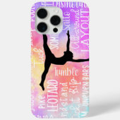 Coques Case-Mate iPhone Mots de gymnastique Rainbow Ombre (Verso)
